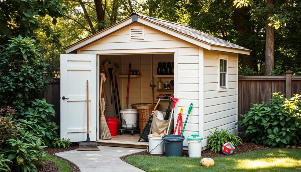 backyard storage shed maintenance