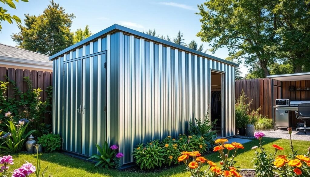 metal storage shed