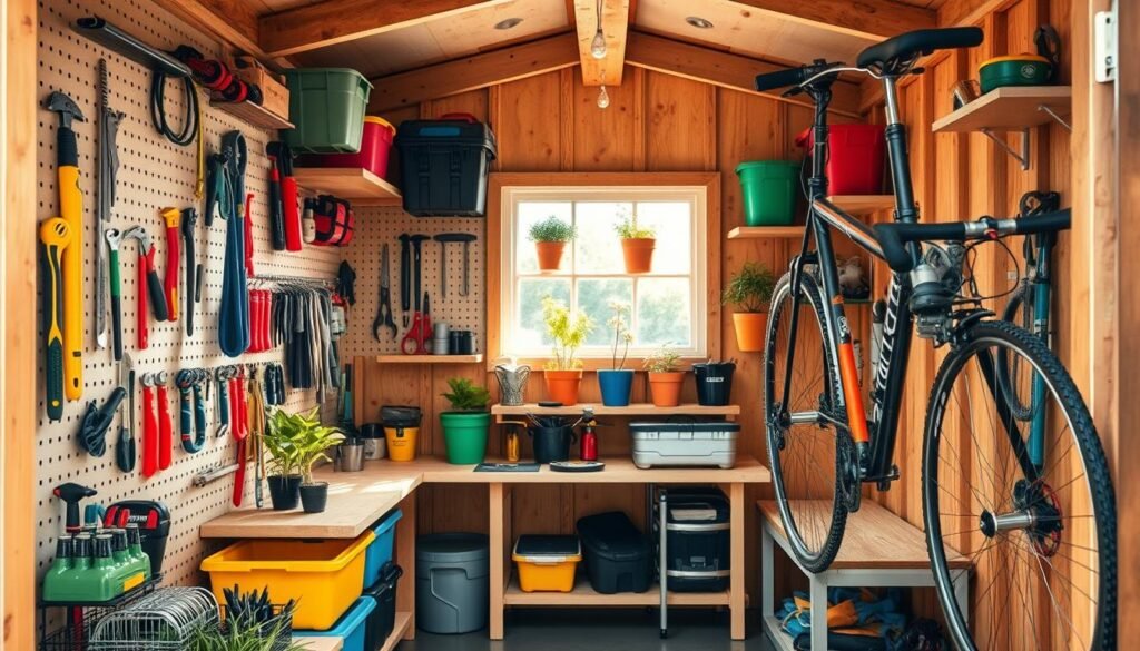 shed organization