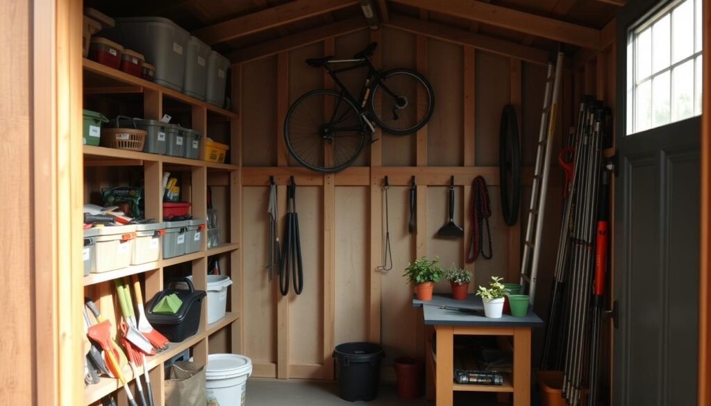 storage shed organization