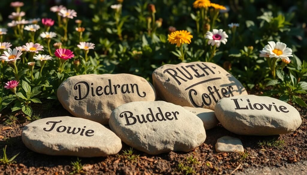Personalized garden stones with names