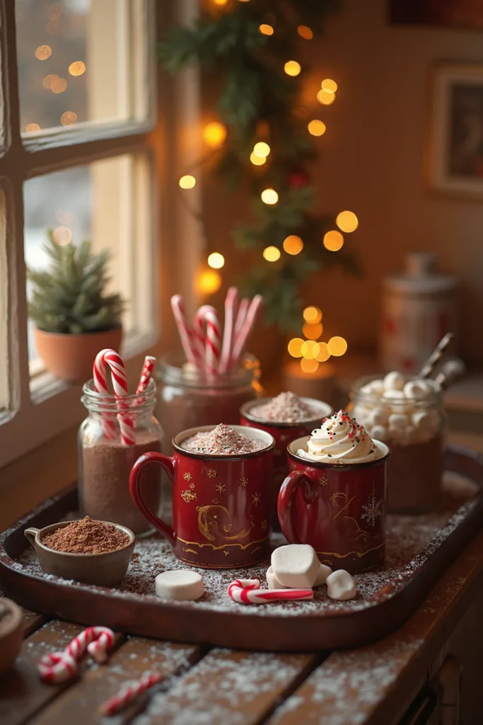 Hyper-realistic cozy kitchen nook styled as a hot